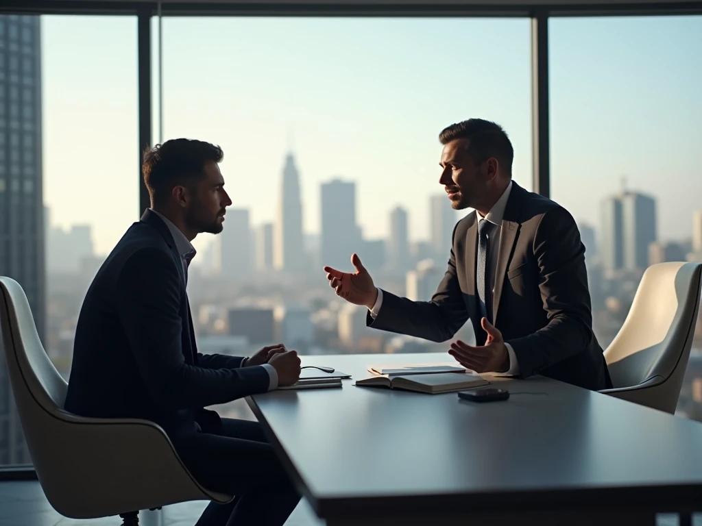 Professional coach guiding client through productivity strategies